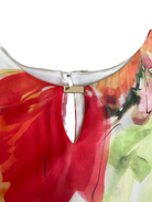 Vestido FRANK LYMAN, Blanco y naranja