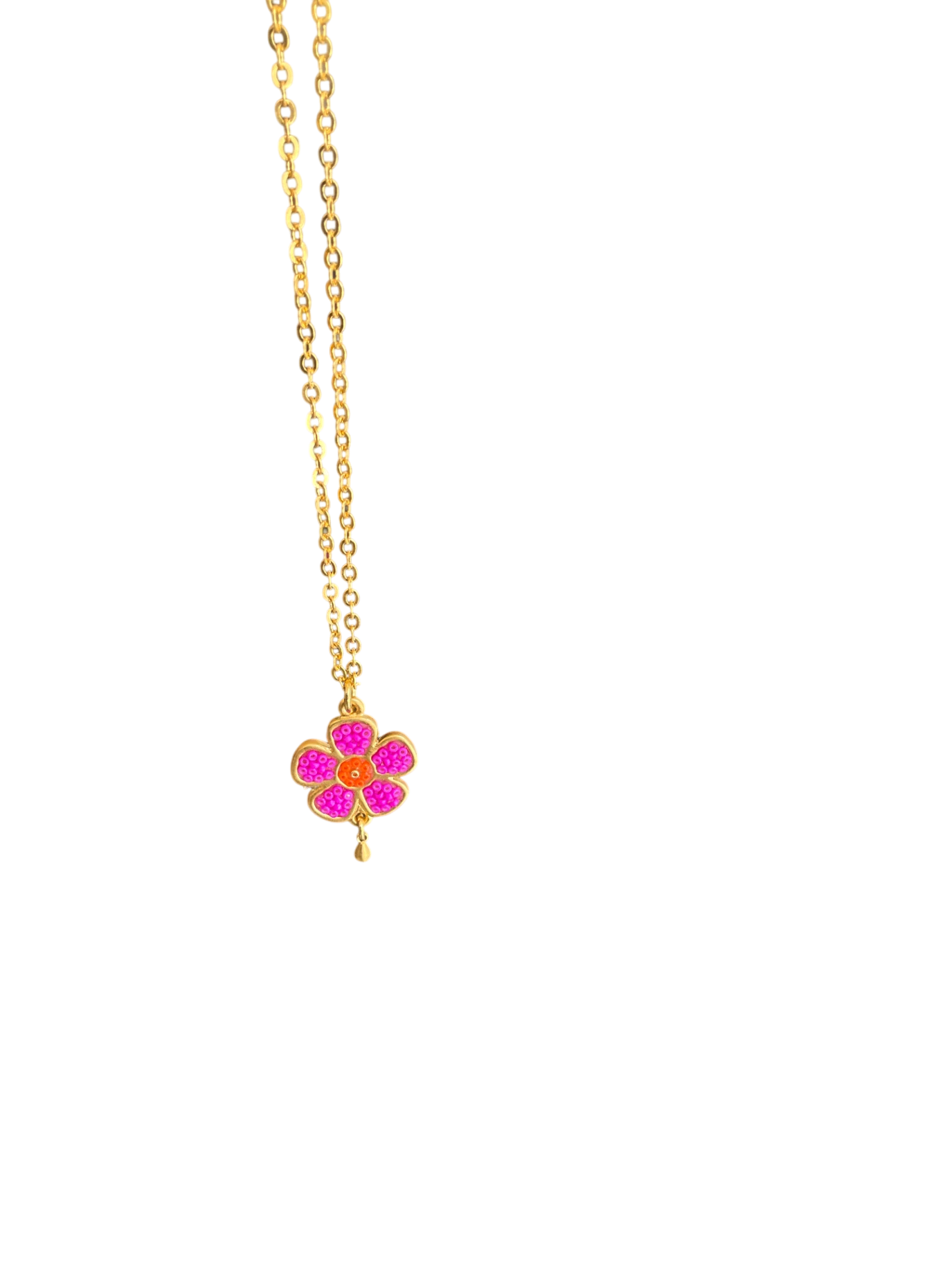 Gargantilla MORENA CORAZÓN, Flor, Rosa