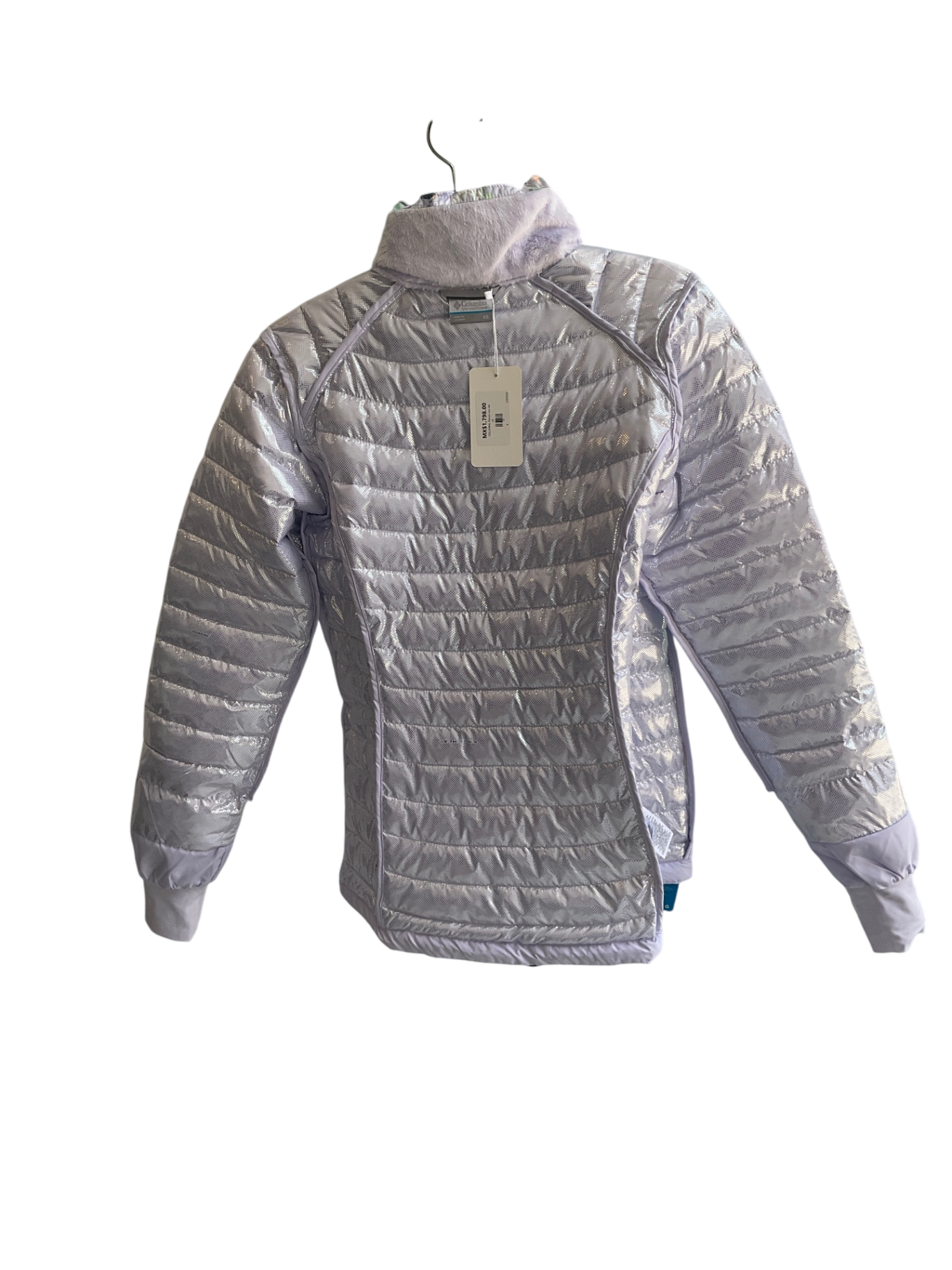 Chamarra COLUMBIA, Blanco, lila