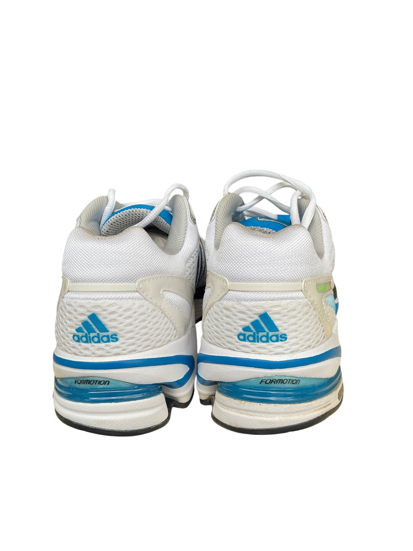 Tenis ADIDAS,  Blanco con azul