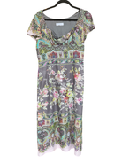 Vestido MAP, Gris con flores