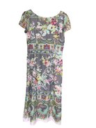 Vestido MAP, Gris con flores