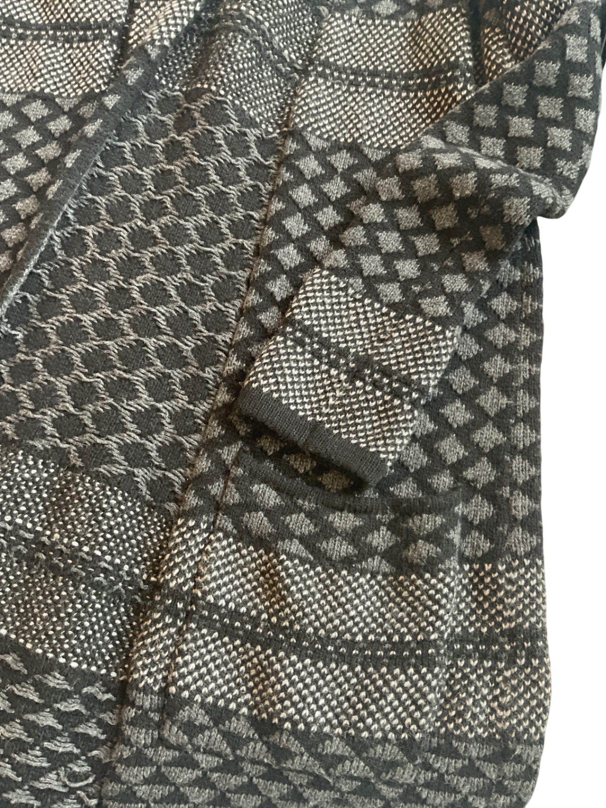 Suéter BCBG, Negro, gris