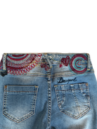 Pantalón DESIGUAL, Azul con flores
