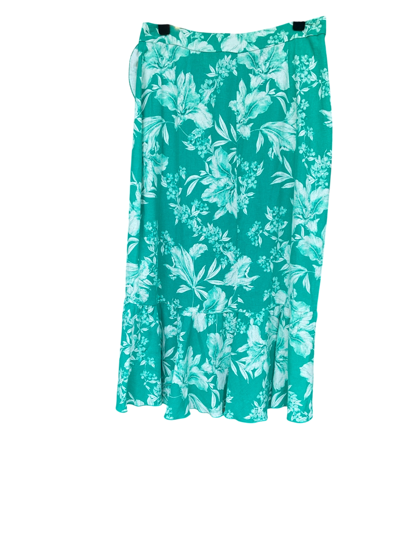 Falda ZARA, Verde, blanco