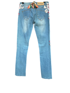 Pantalón DESIGUAL, Azul, rojo