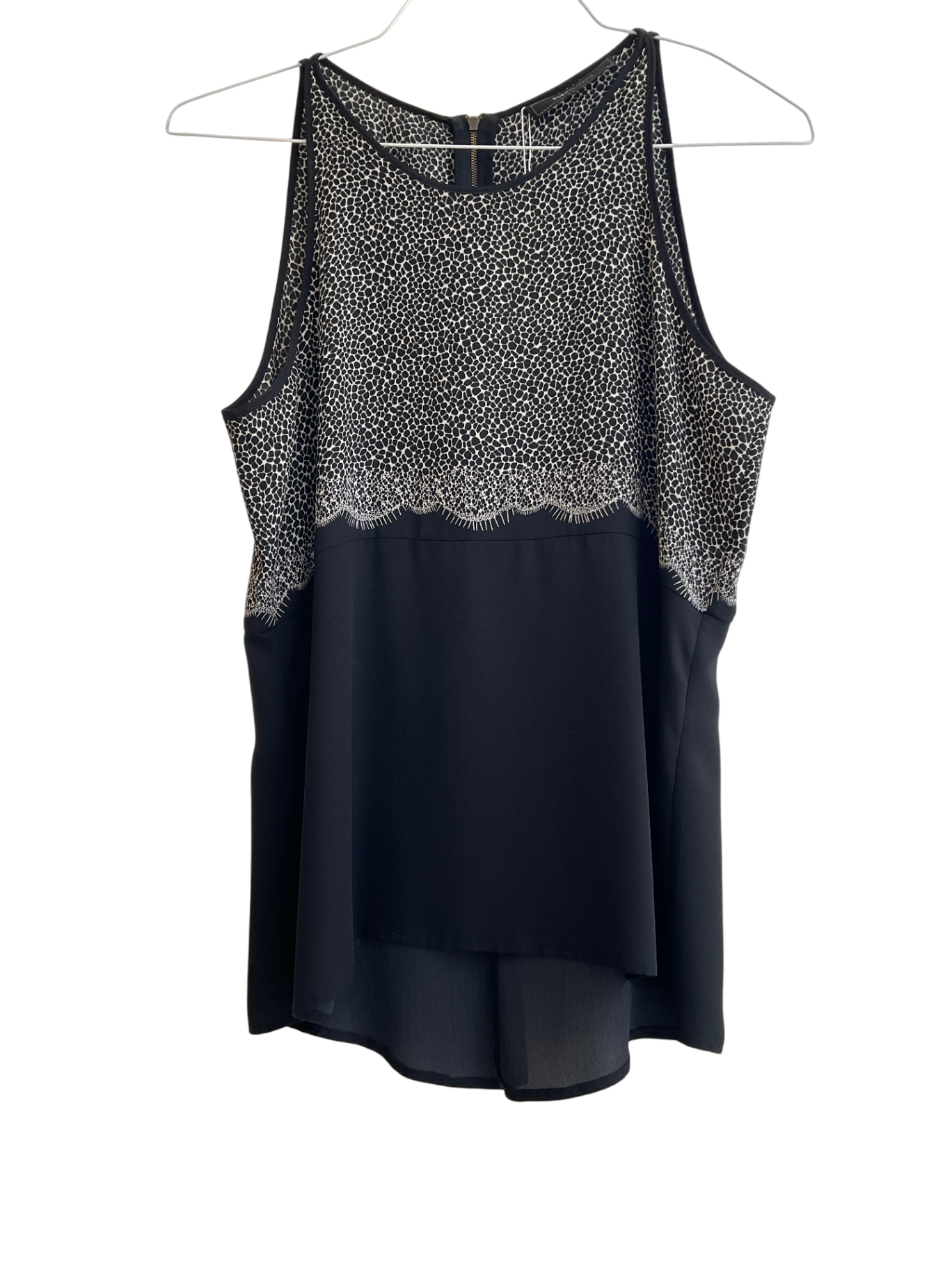 Blusa BCBG, Negro, blanco