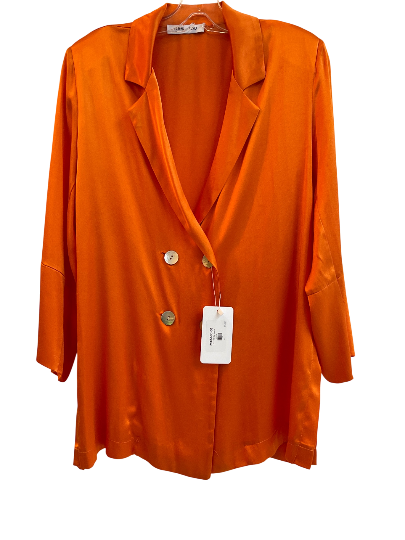 Blusa SEE IOU, Naranja