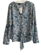 Blusa ANN TAYLOR, Azul, blanco