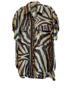Blusa MASSIMO DUTTI, Verde, gris