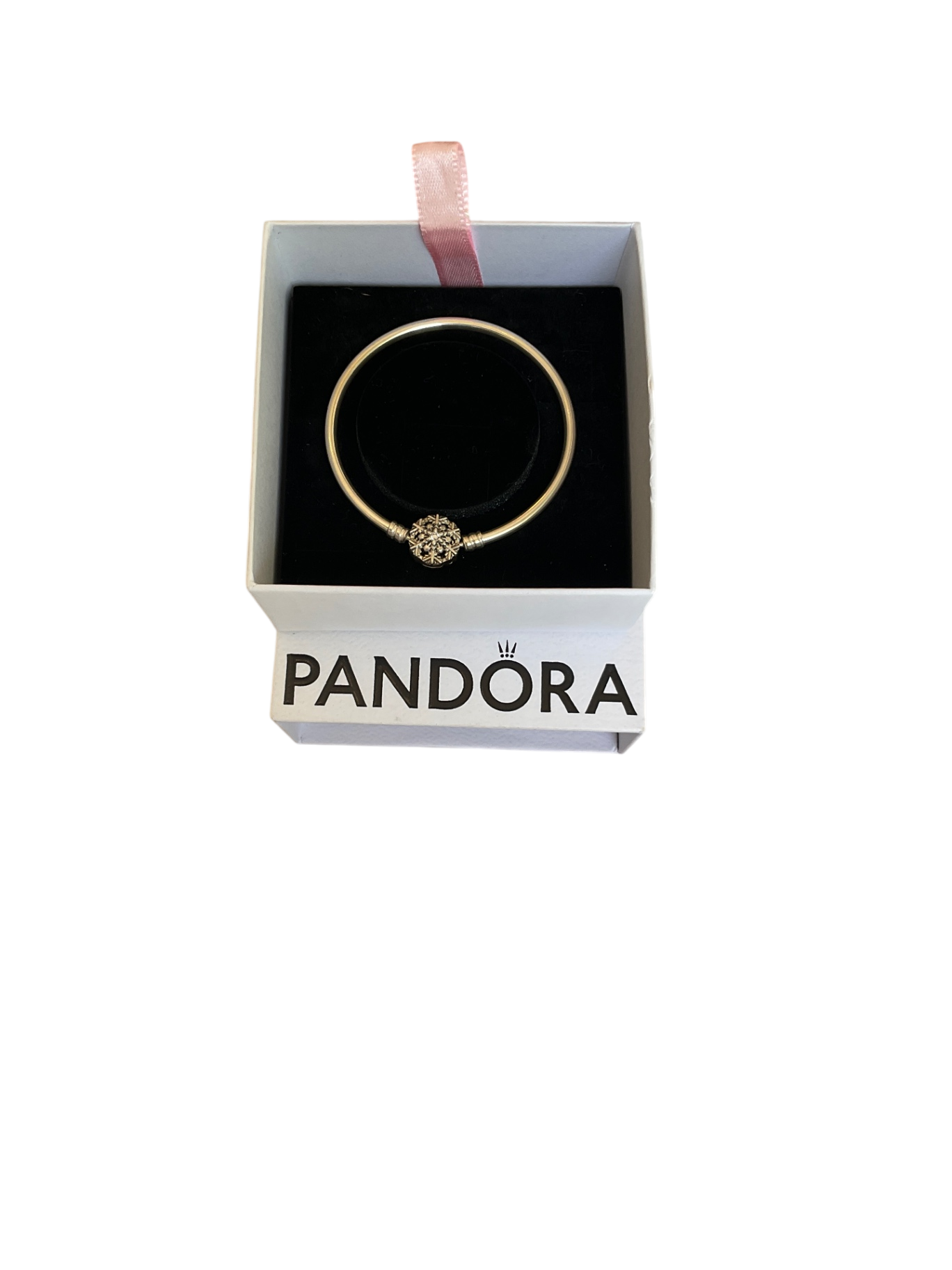 Pulsera PANDORA, Copo de nieve, Plateado