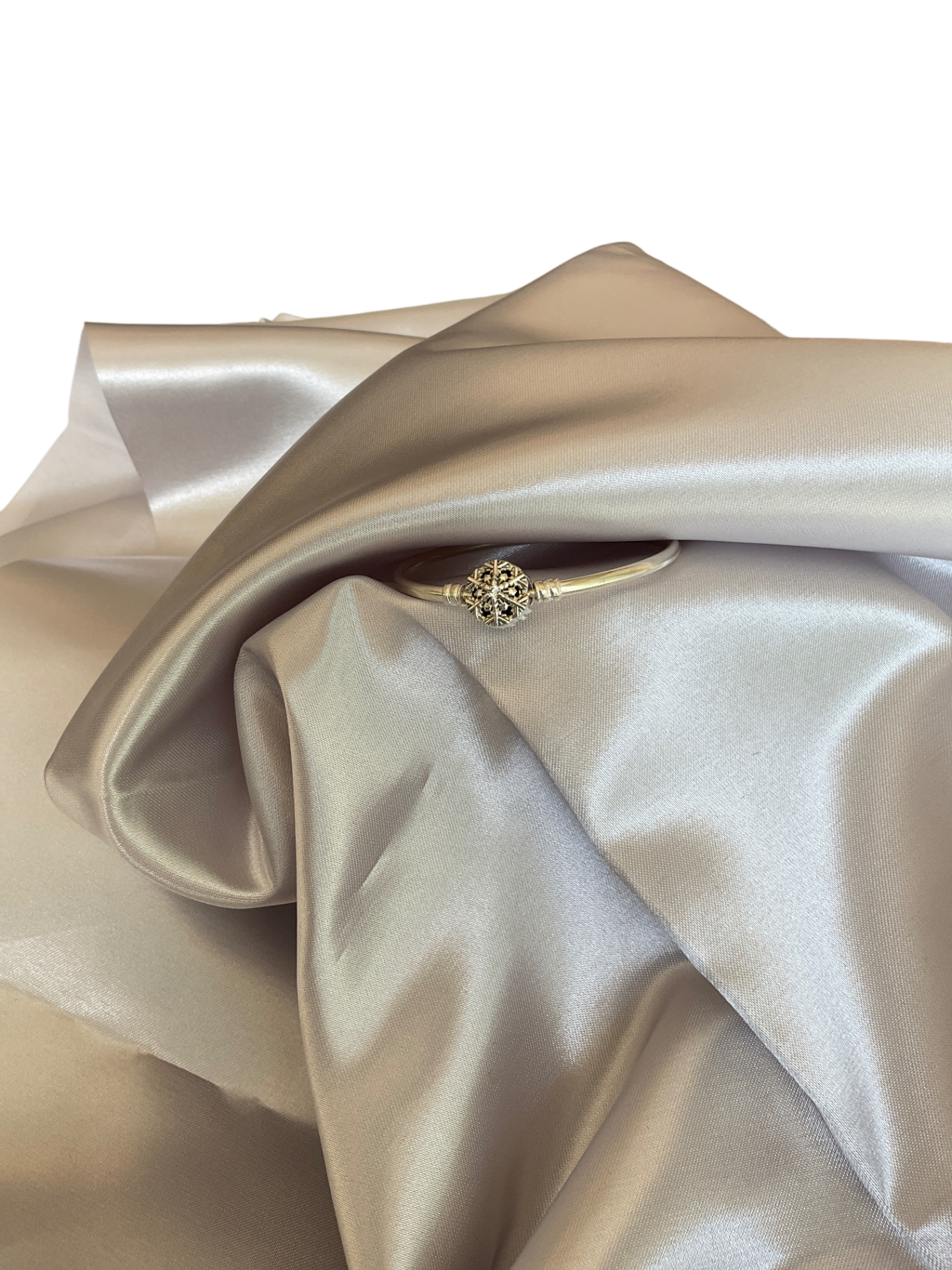 Pulsera PANDORA, Copo de nieve, Plateado