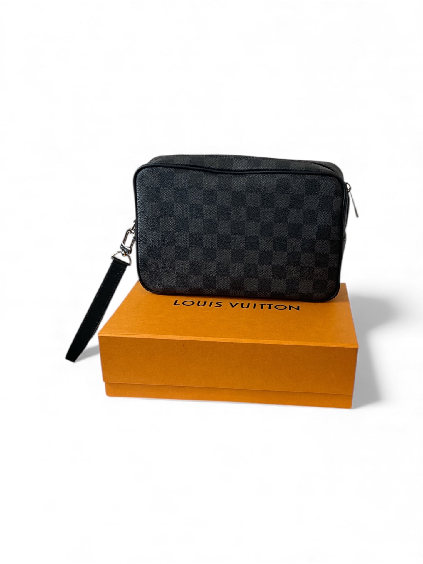 Bolsa de viaje LOUIS VUITTON, Mod Kasal, Negro, gris