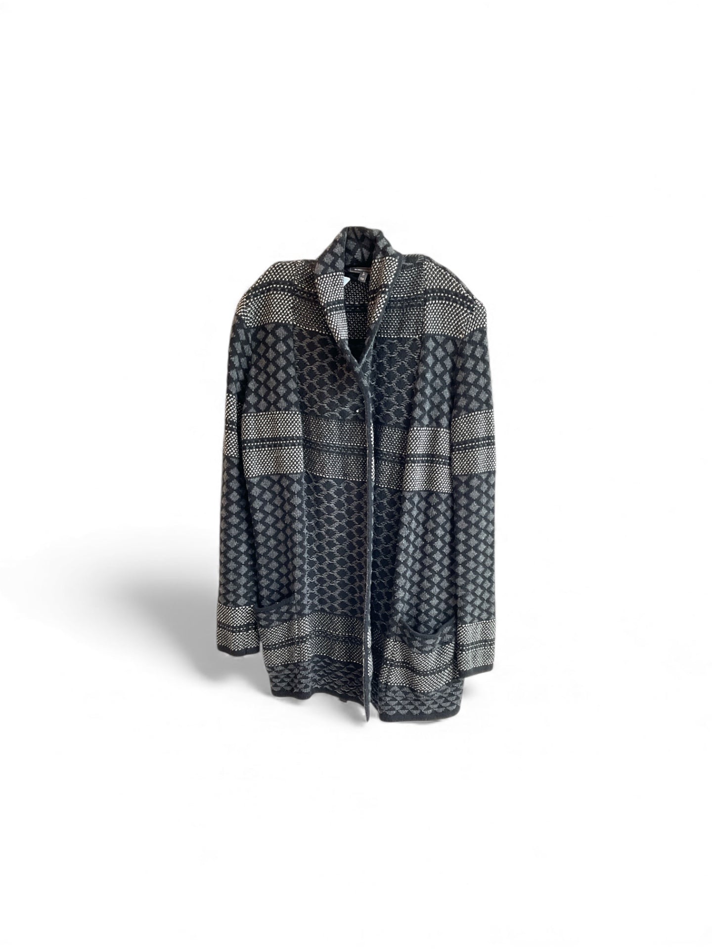 Suéter BCBG, Negro, gris