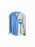 Camisa DESIGUAL, Blanco, azul