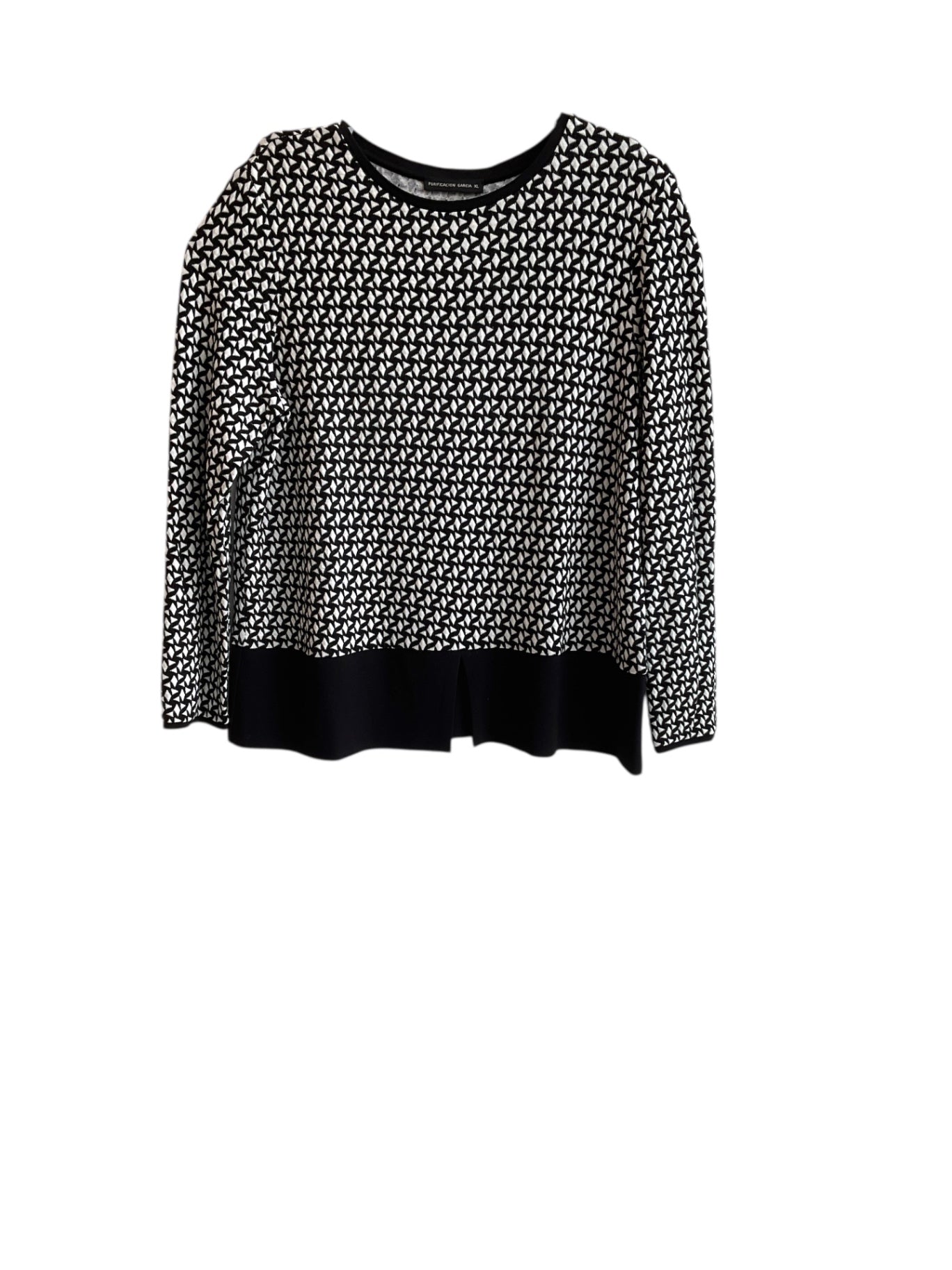 Blusa PURIFICACION GARCIA, Negro, blanco
