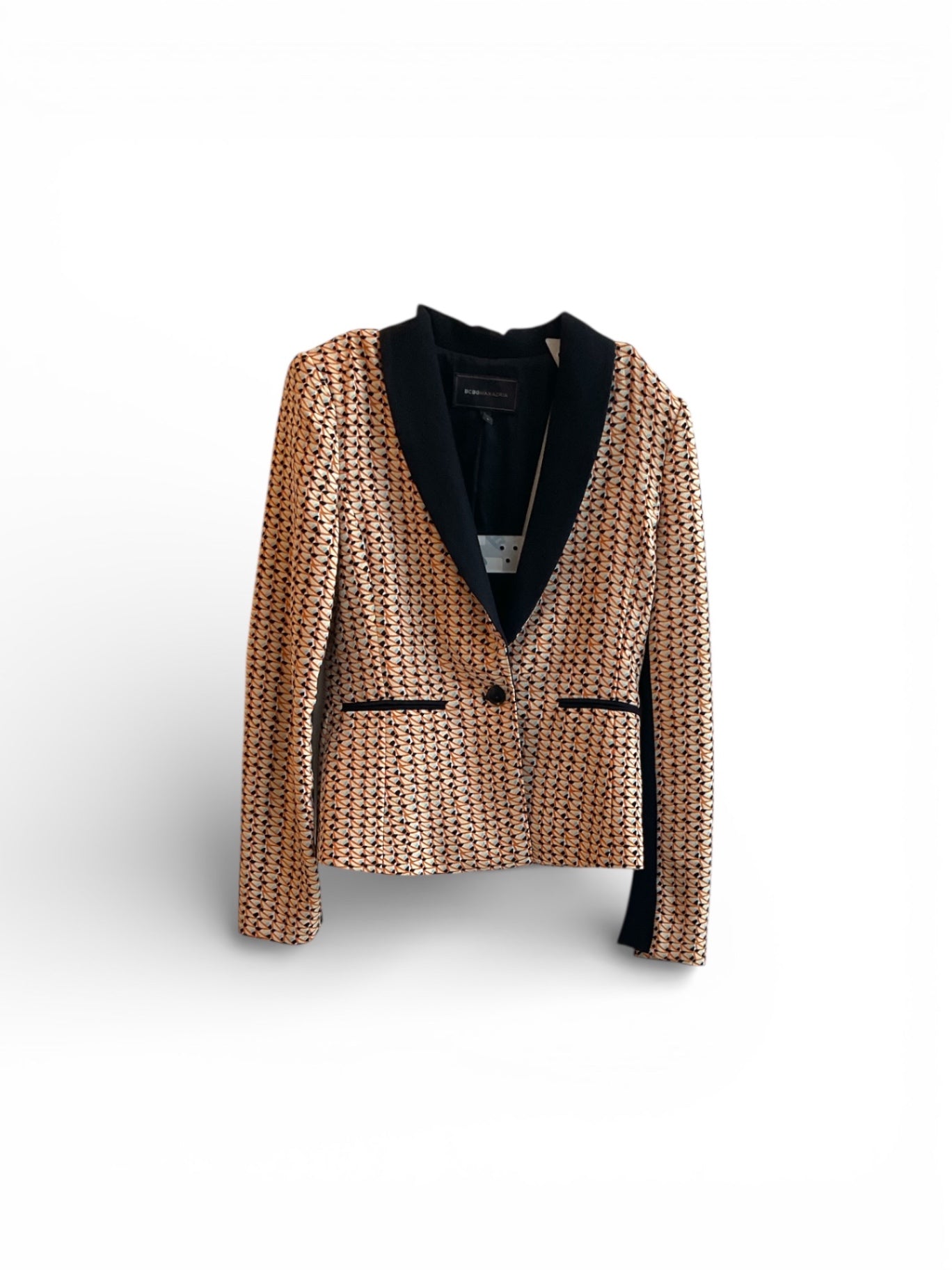 Blazer BCBG, Negro, amarillo,azul