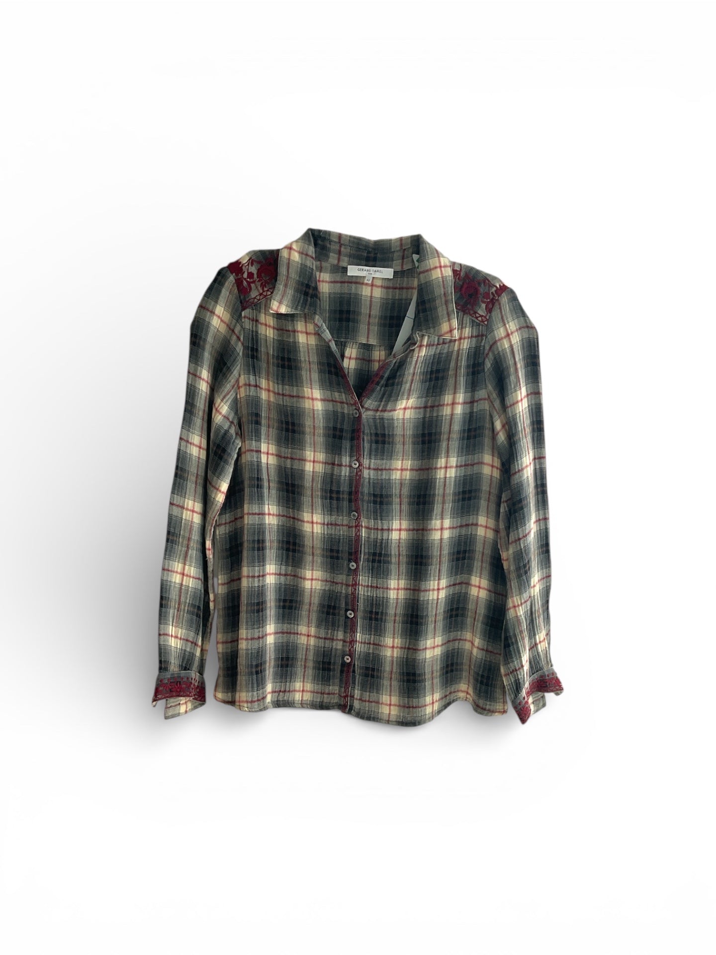 Camisa GERARD DAREL, Gris, vino,