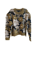 Suéter CLUB MONACO, Verde, beige, negro